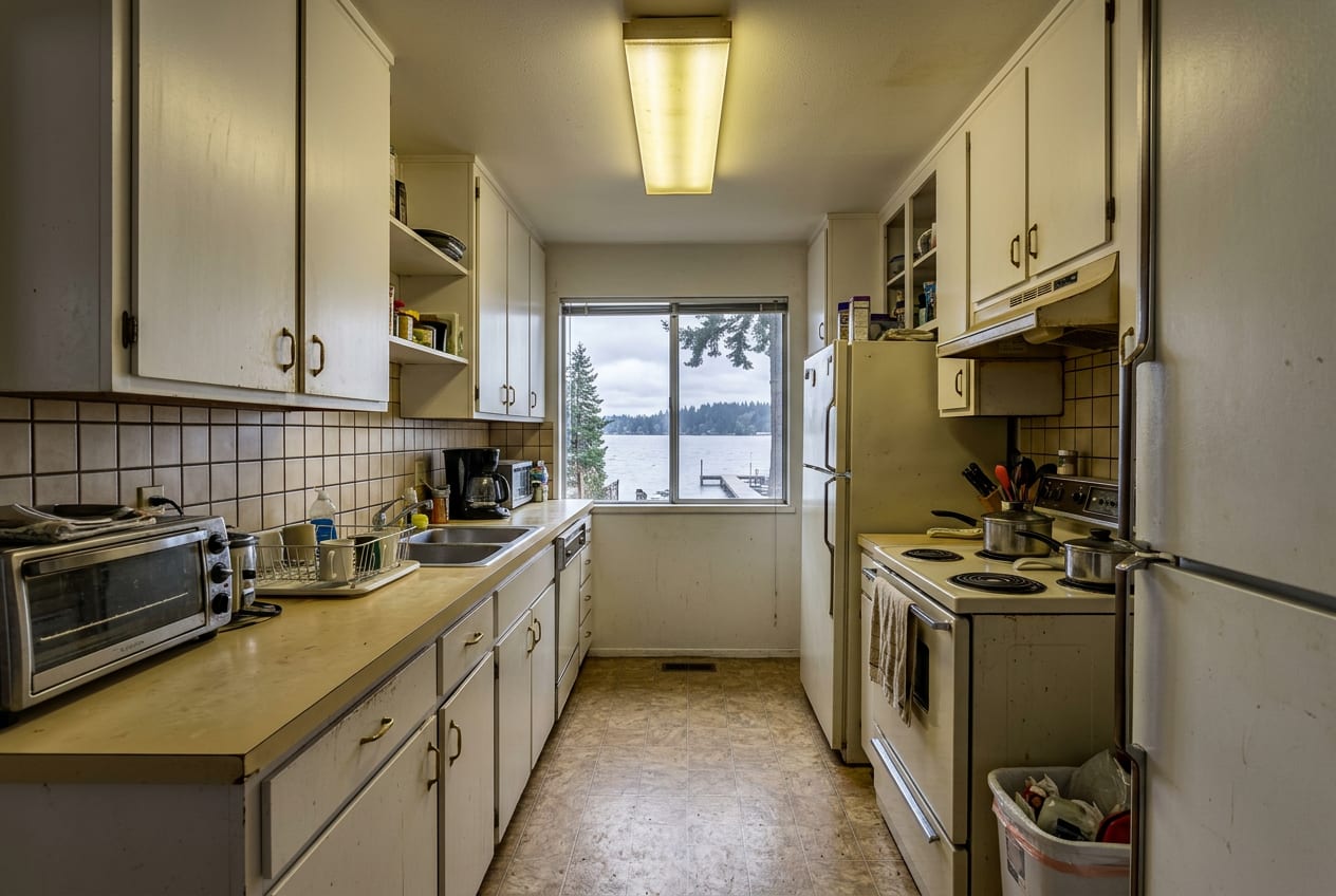 Beltran Kitchen Remodeling Inc, kitchen remodeling in Bellevue, before the renovation